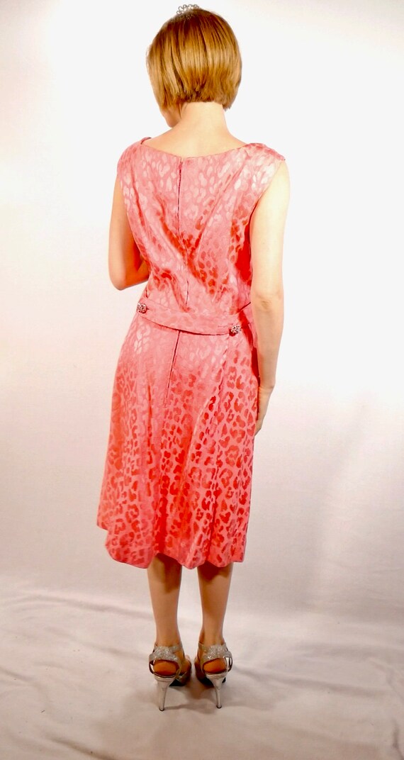 Malcom Starr  Hot Pink  Leopard Print Mod Dress S… - image 2
