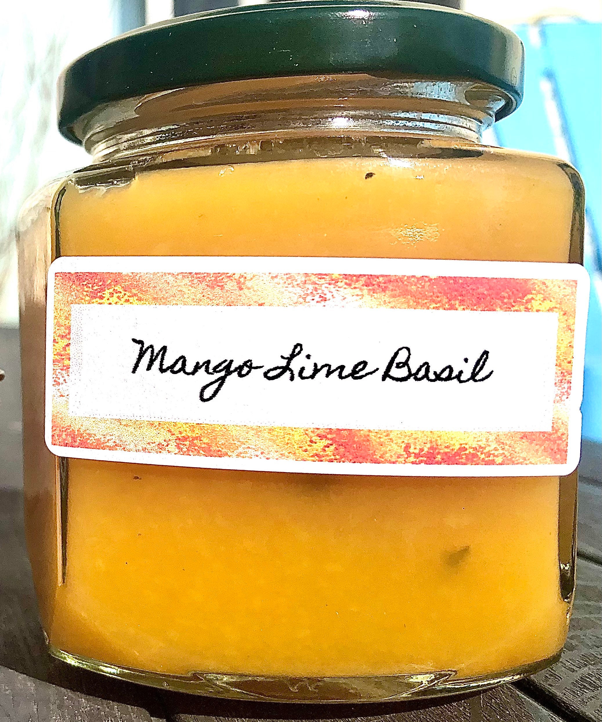 Mango Lime Basil Jam Etsy