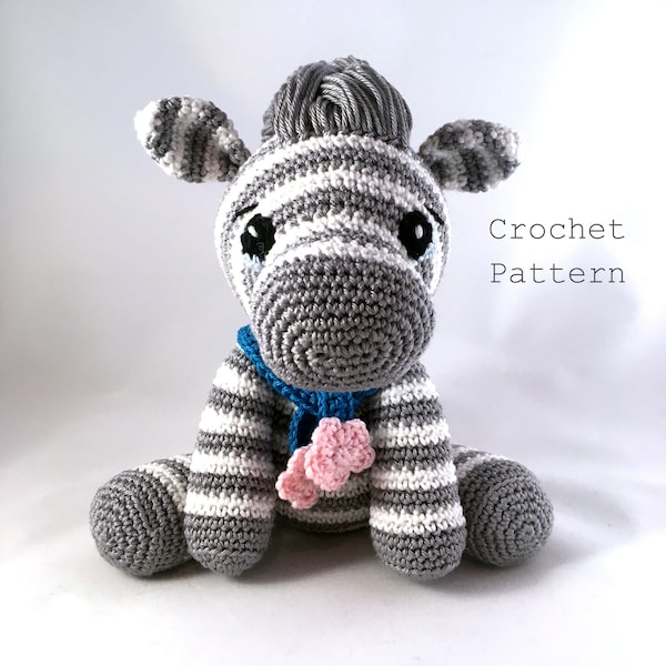 Zebra Amigurumi Pattern - PDF Pattern - Crochet Toys - Amigurumi - Stuffed Toy - Handmade - PDF Download