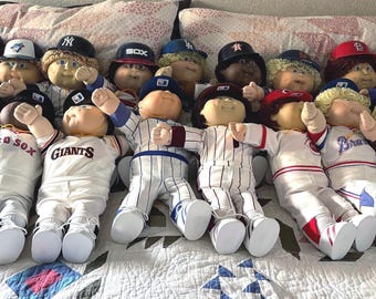 Vintage 1985-1986 Cabbage Patch Kids MLB All-Star-collectie (Coleco)