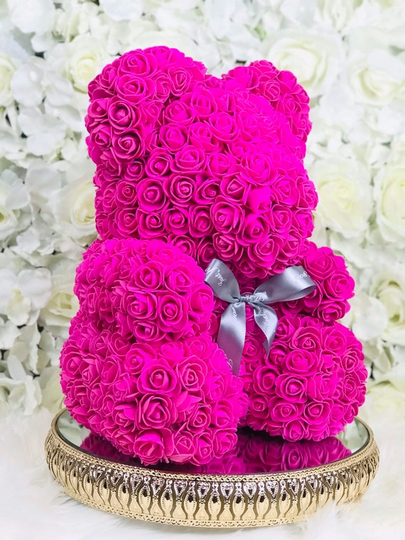 Wedding Rose Teddy Bear With Box For Women Valentines Girlfriend