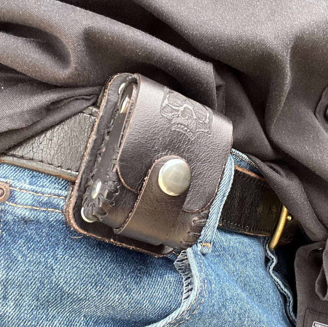 Leather Lighter Holster for 1 1/2 Inch Belt Etsy