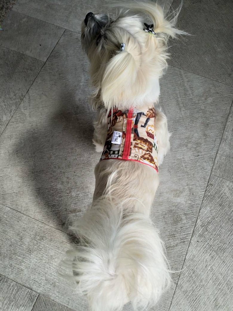 Large size pet harness dog harness coffee date shihtzu Maltese Etsy