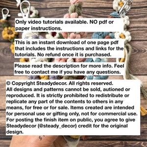 DIY Macrame Belt Flower Design Pattern Video Tutorial Women - Etsy