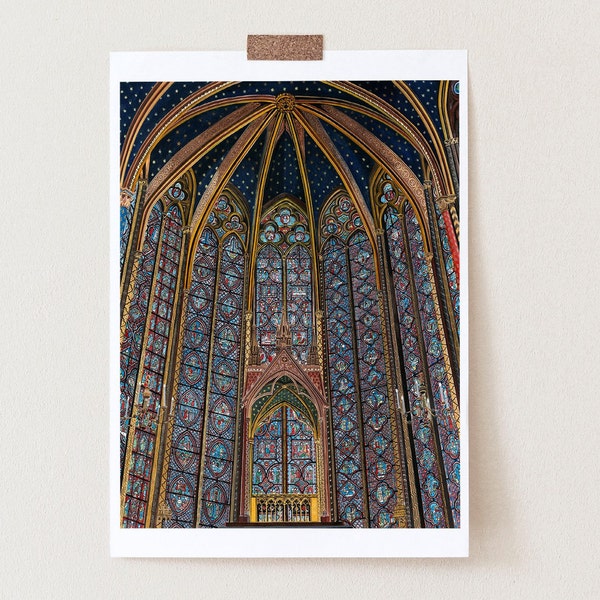 Cathedral Art - Sainte Chapelle - Stained Glass Window - Limited Edition Print