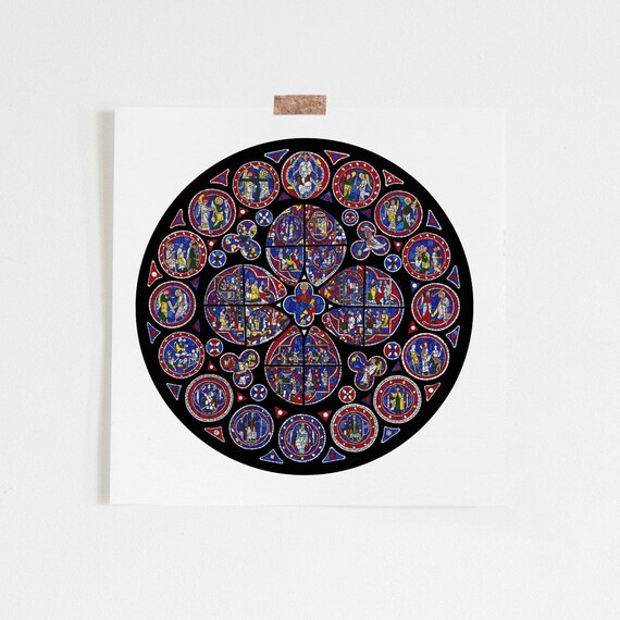 Cathedral Art Lincoln Cathedral Stained Glass Window Etsy