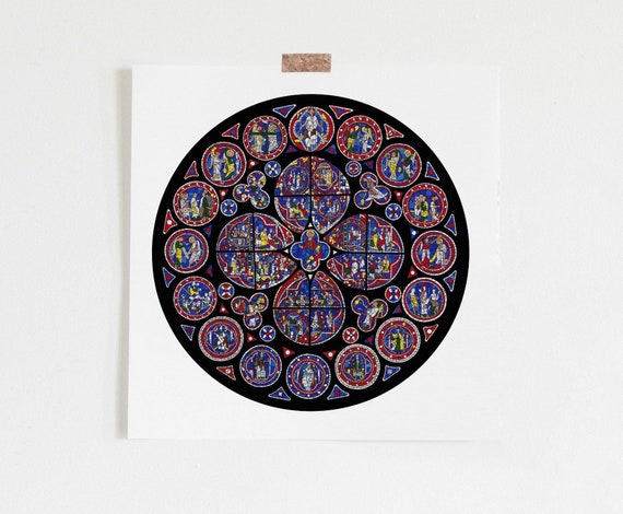Cathedral Art Lincoln Cathedral Stained Glass Window Etsy