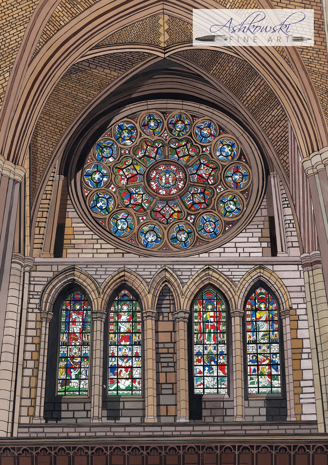 Cathedral Art Truro Cathedral Stained Glass Window Etsy Italia