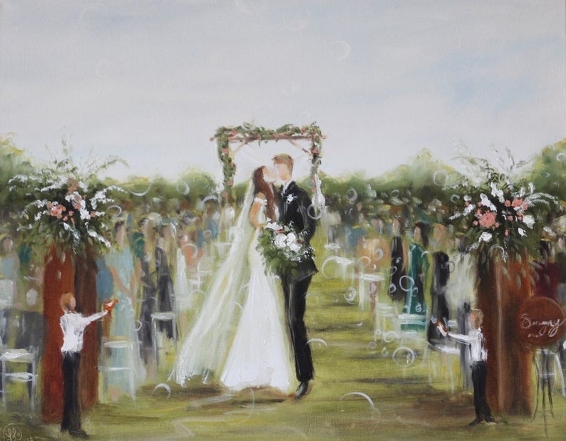 Live Wedding painting by Leanne Larson Downpayment image 7