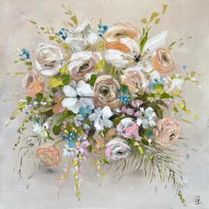 Custom Original Painting of your Wedding Bouquet by Leanne Larson image 4