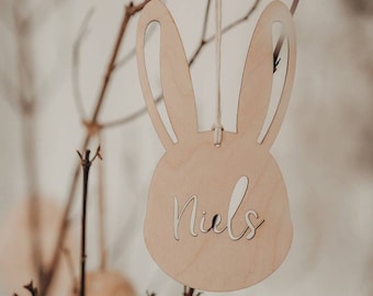 Easter Bunny - punched out wooden sign Easter Bunny Holiday Gift baby