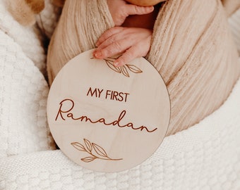 Baby Milestone - MY FIRST RAMADAN Shooting Baby bump Newborn shooting my first Ramadan Eid Mubarak props newborn