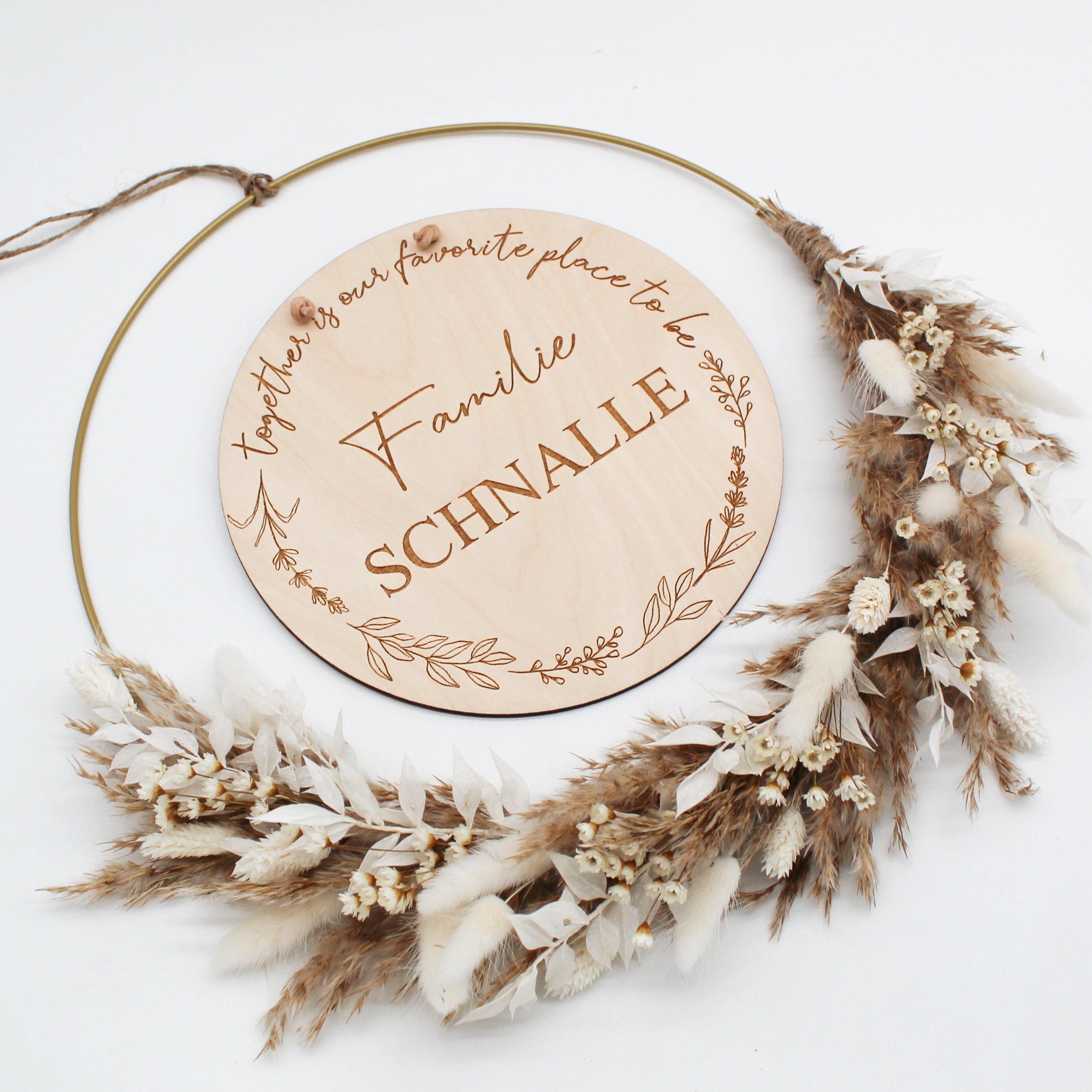 Signe de Famille - Ensemble Est Notre Endroit Préféré Pour Être Cadeau d'enseigne en Bois Le Mariage