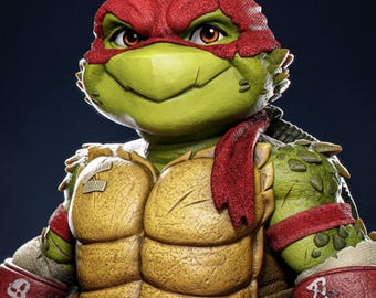 Raphael TMNT Chibi Resin Statue - Unpainted Model Kit