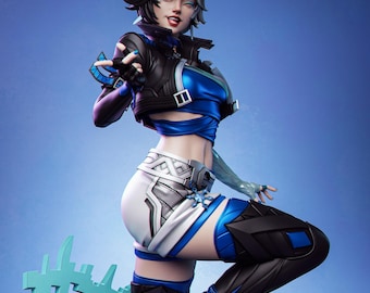 Luna Snow Resin Statue: 3D Printed Unassembled Kit
