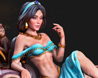 Jasmine | High Quality 3D Printed Resin Statue | Unpainted & Unassembled Kit