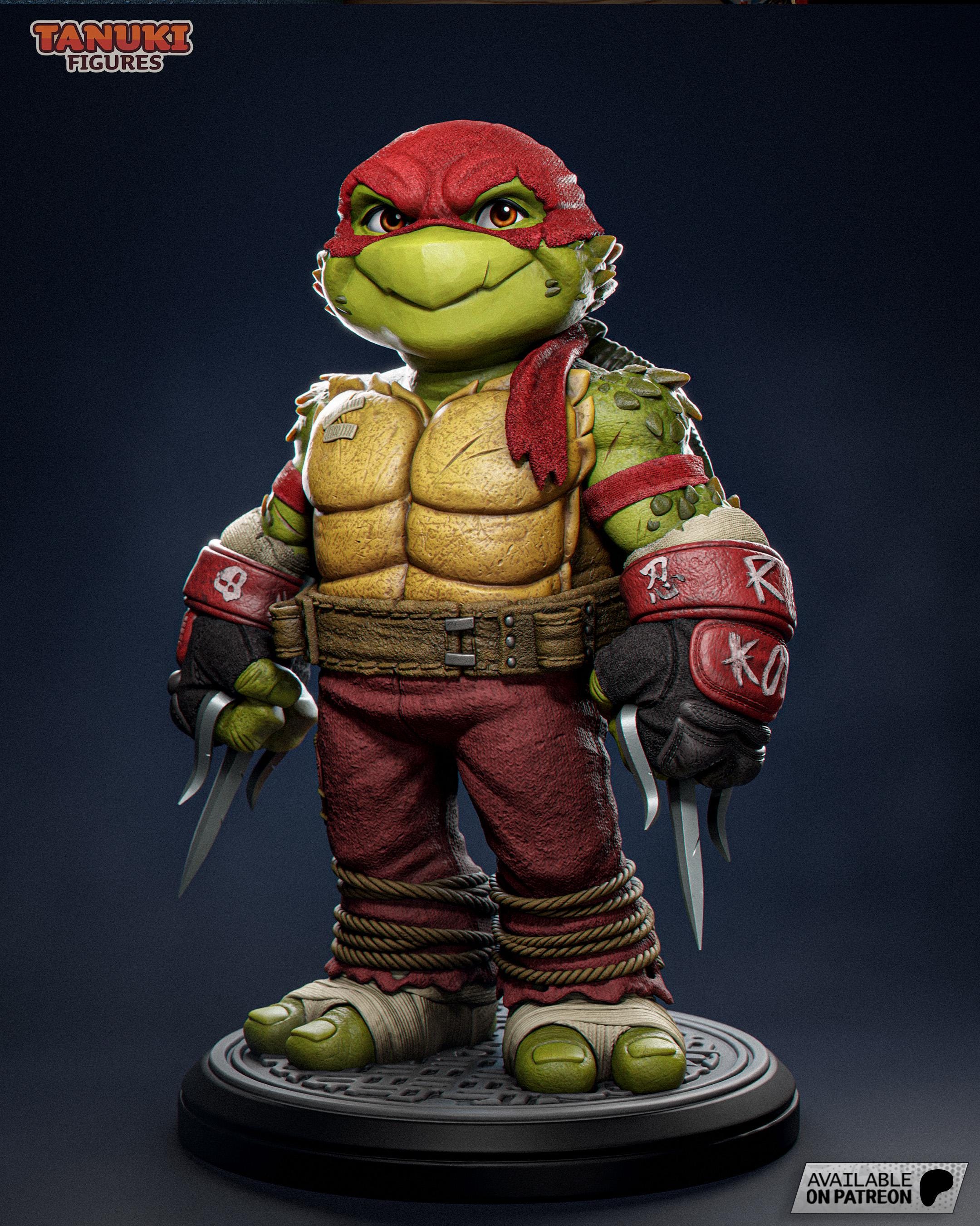 Chibi Raphael Tmnt Raphael TMNT Chibi Resin Statue - Unpainted Model Kit - Etsy