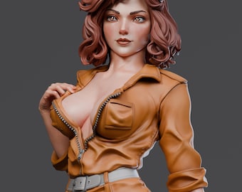 April O'Neil 3D Printed Resin Statue - Unpainted Kit