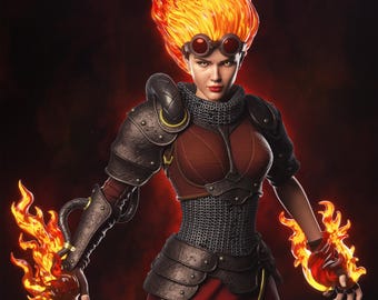 Chandra | High Quality 3D Printed Resin Statue | Unpainted & Unassembled Kit