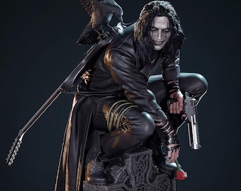 The Crow Eric Draven | High Quality 3D Printed Resin Statue | Unpainted & Unassembled Kit