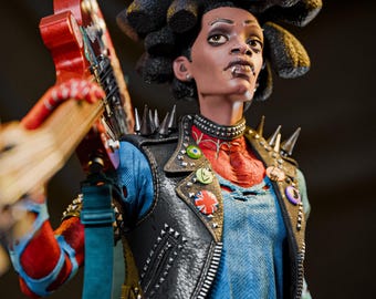 SpiderPunk | High Quality 3D Printed Resin Statue | Unpainted & Unassembled Kit