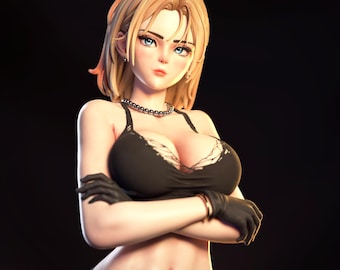 Android 18 Resin Statue: Dragon Ball Z, Unpainted Kit