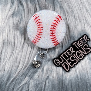 Baseball Badge Reel, Badge Reel, Retractable Badge, Nurse Badge Reel, Sports Badge Reel, Baseball, Teacher Badge Reel, Cute Badge Reel,
