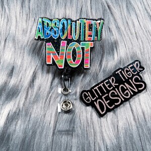 Badge Reel, Sassy Badge Reel, Funny Badge Reel, Nurse Badge Reel, Badge Holder, Cute Badge Reel, Glitter Badge Reel, Retractable Badge,