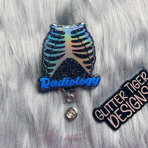 Radiology Badge Reel, Badge Reel, Nurse Badge Reel, X-Ray Badge Reel, Skeleton Badge Reel, Medical Badge Reel, Badge Holder, Cute Badge Reel