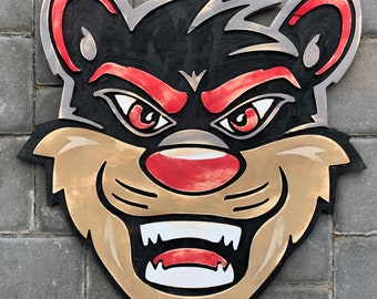 University of Cincinnati Bearcats Logo - Wooden Wall Decoration Sign Decor Art