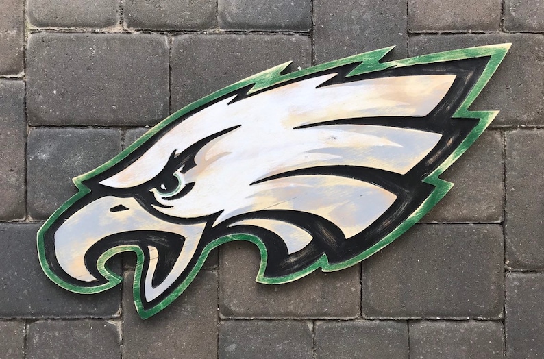 Philadelphia Eagles Wooden Wall Hanging Sign Etsy