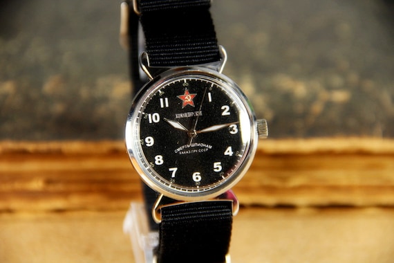 Commander's watch Pobeda "Death to spies" Soviet … - image 3