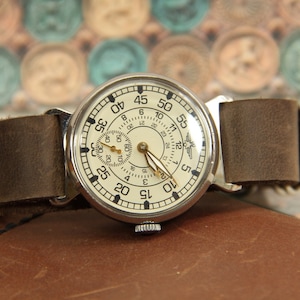 Montre soviétique Pobeda Mort aux espions Montre soviétique rare Montre militaire Pobeda Montre mécanique URSS Montre homme Cadeau pour un ami image 9