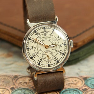 Montre soviétique Pobeda Mort aux espions Montre soviétique rare Montre militaire Pobeda Montre mécanique URSS Montre homme Cadeau pour un ami image 2