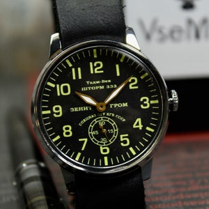 Sturmanskie Mens Mechanical Watch STORM 333 Taj Bek vintage Mens watch POBEDA watch Belle montre, Montre militaire image 8