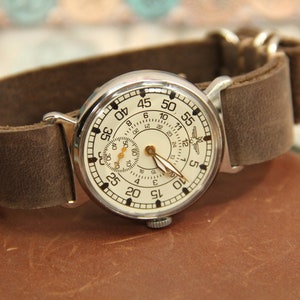 Montre soviétique Pobeda Mort aux espions Montre rare soviétique Montre militaire Pobeda Montre mécanique URSS Montre homme Cadeau pour un ami image 6