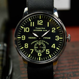 Sturmanskie Mens Mechanical Watch STORM 333 Taj Bek vintage Mens watch POBEDA watch Belle montre, Montre militaire image 2