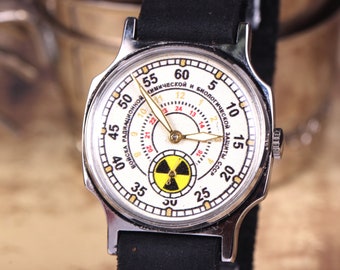 UdSSR Uhr Vintage Uhr Strahlung Truppen Pobeda ZIM Uhr Mechanische Uhr UdSSR Uhr Seltene Uhr, Militäruhr, Herrenuhr.