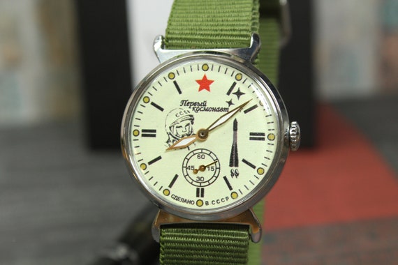 Soviet watch POBEDA Yuri Gagarin Man's watch - image 1