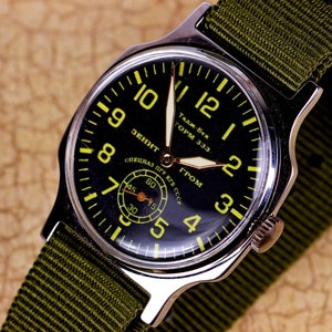 Montre soviétique, montre homme vintage, montre militaire, montre Taj Beck Storm 333, montre Pobeda ZIM, montre homme rare, montre URSS, montre mécanique image 8