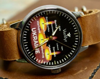 Man's watch "VSEMYR" Ukrainian wrist watch Rare watch