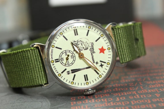Soviet watch POBEDA Yuri Gagarin Man's watch - image 4