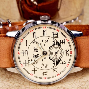 Men's Mechanical watch Pobeda China friendship ZIM watch Chinese Dial image 8