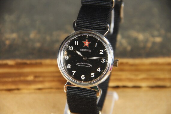 Commander's watch Pobeda "Death to spies" Soviet … - image 10