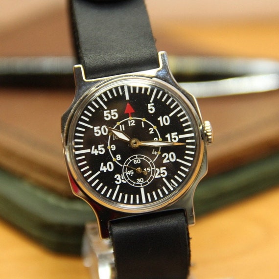 Wrist watch Pobeda LACO Military Vintage watch Me… - image 1