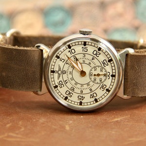 Montre soviétique Pobeda Mort aux espions Montre soviétique rare Montre militaire Pobeda Montre mécanique URSS Montre homme Cadeau pour un ami image 5