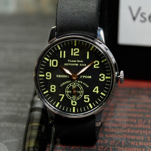 Sturmanskie Mens Mechanical Watch STORM 333 Taj Bek vintage Mens watch POBEDA watch Belle montre, Montre militaire image 9