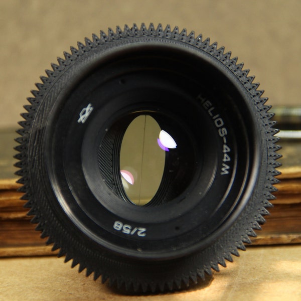 KMZ Helios 44M 2/58 Soviet lens anamorphic Cinema lens with adapter CANON EF