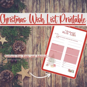 Albero La mia lista dei desideri di Natale, Lista dei desideri di Natale per bambini, Lista dei desideri per adulti, Lettera a Babbo Natale, Stampabili per le feste, Lista dei regali di Natale, Lista dei desideri
