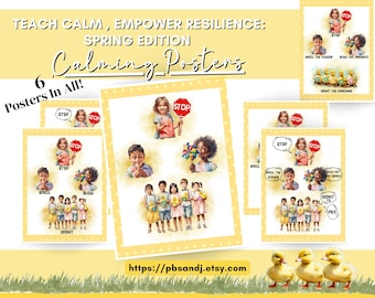 Affiches sur la stratégie d'apaisement printanier : habiletés d'adaptation pour les enfants (PDF)
